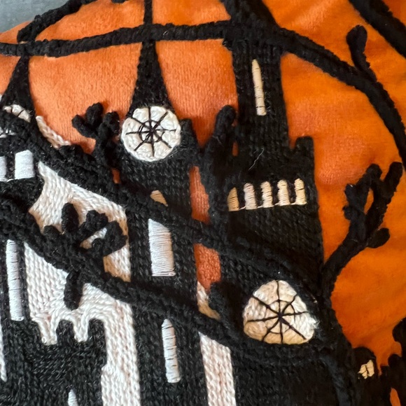 Halloween Trick O Treating Kids Large Pillow Cushion Haunted House Witch Ghost - Picture 10 of 14